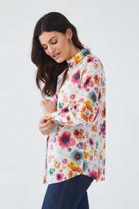 Fdj - Patrice Printed Classic Floral Long Sleeve Shirt