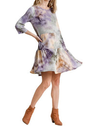 Umgee - Marbled Tie Dye Knit Dress