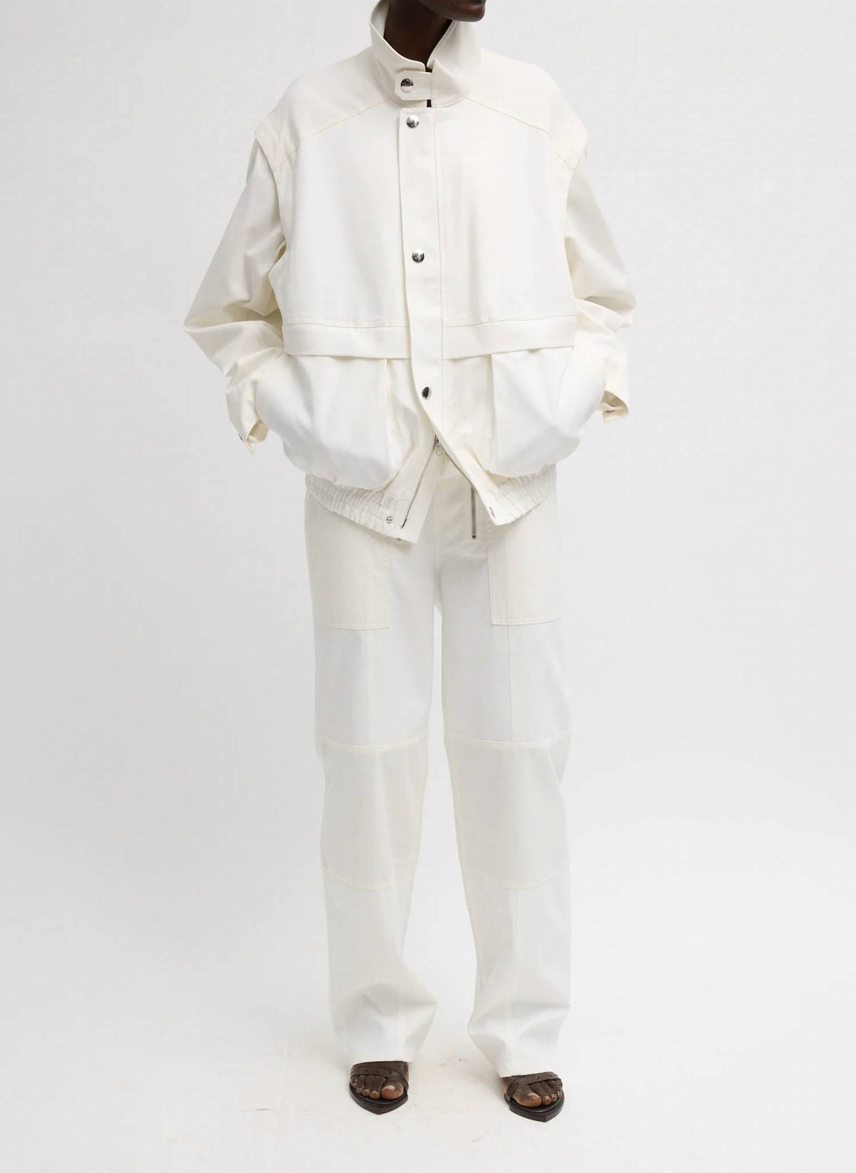 Tibi - Women's Patchwork Twill Slicker Jacket