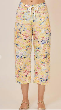 Cozy Co. - Sunny Meadow Barrel Crop Pant