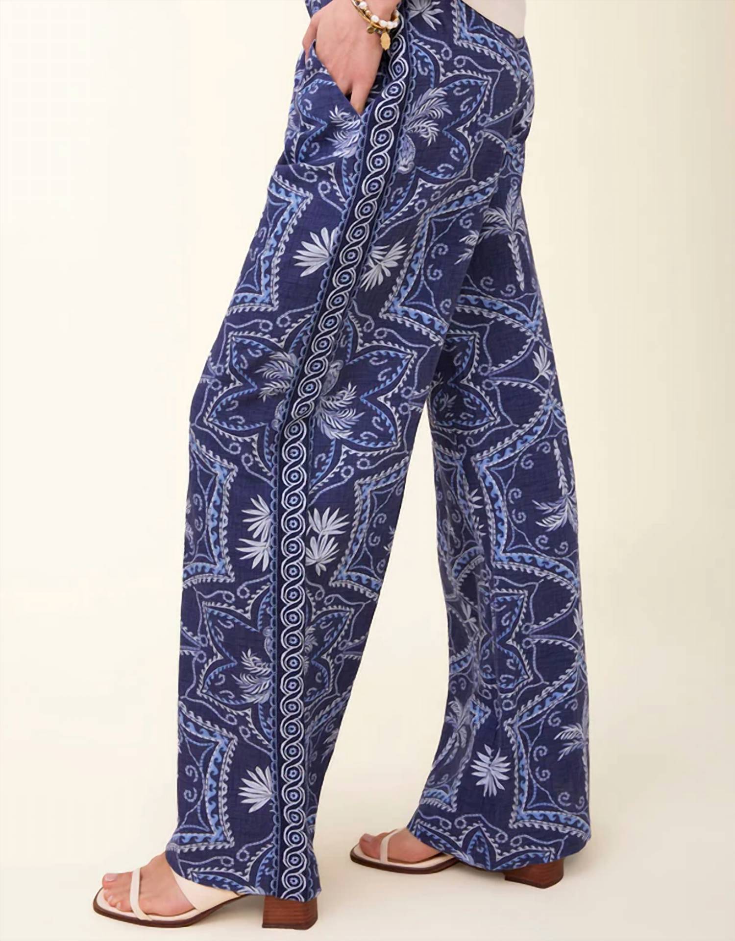 Spartina 449 - Ogeechee Palm Medallion Palazzo Pant
