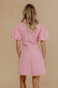 Tcec - Elsie Puff Sleeve Button Down Mini Dress