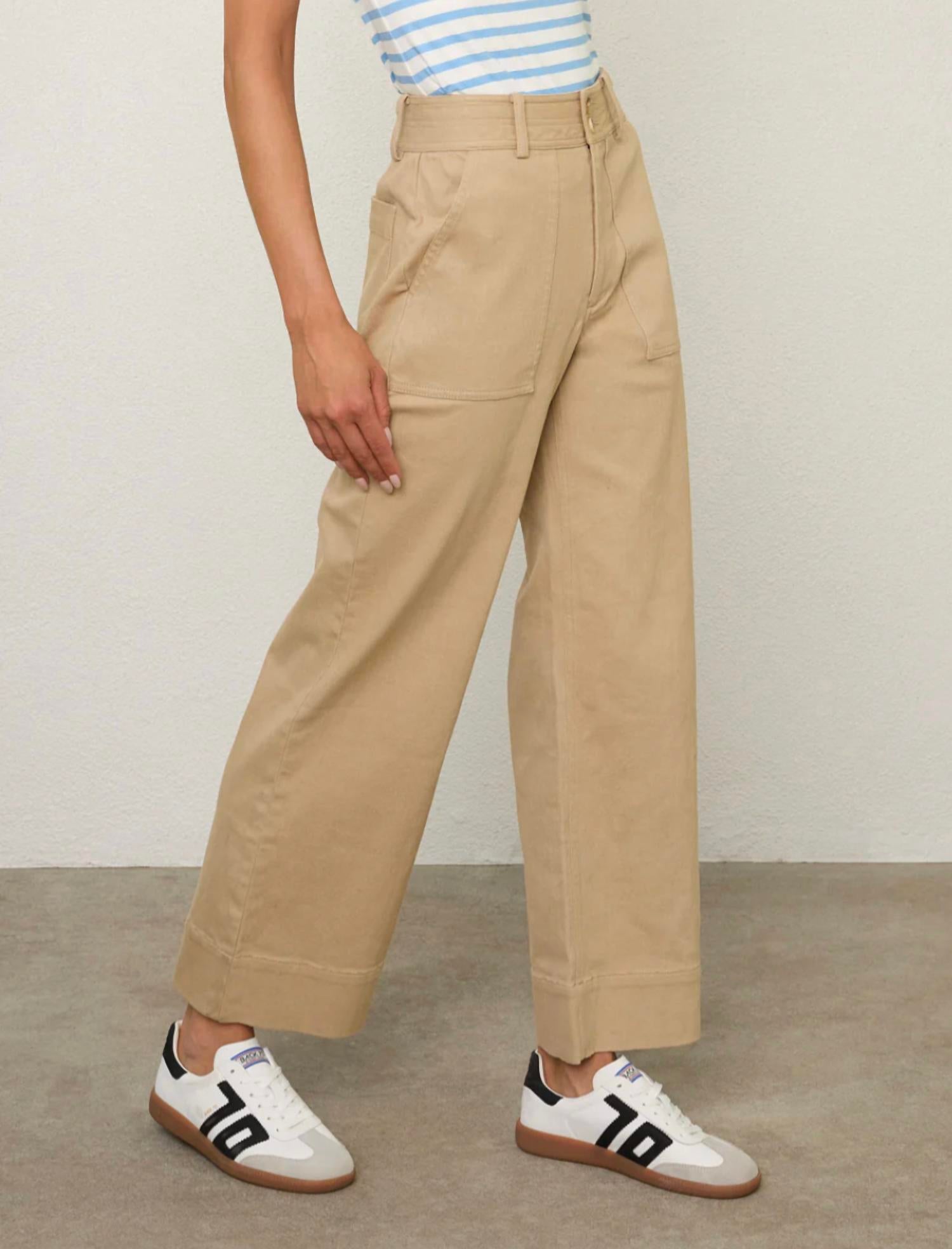 Margaret O'Leary Paige Pant in cafe - women's pants - alternate view