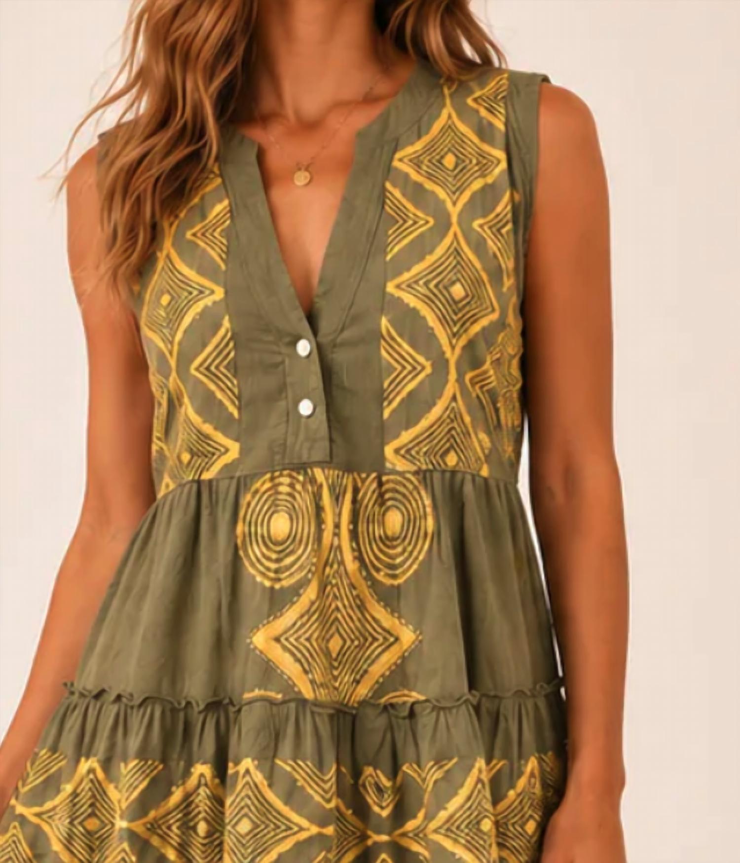 Mystery Resort - Seabreeze Embroidered Mini Dress