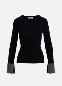 Essentiel Antwerp - Gomi Rhinestone Cuff Knit Sweater