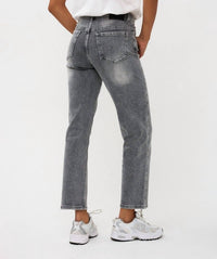 ESQUALO straight leg jean in grey - women's jeans - alternate view