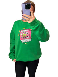 Distressed Vintage Couture - Burn Book Christmas Sweatshirt