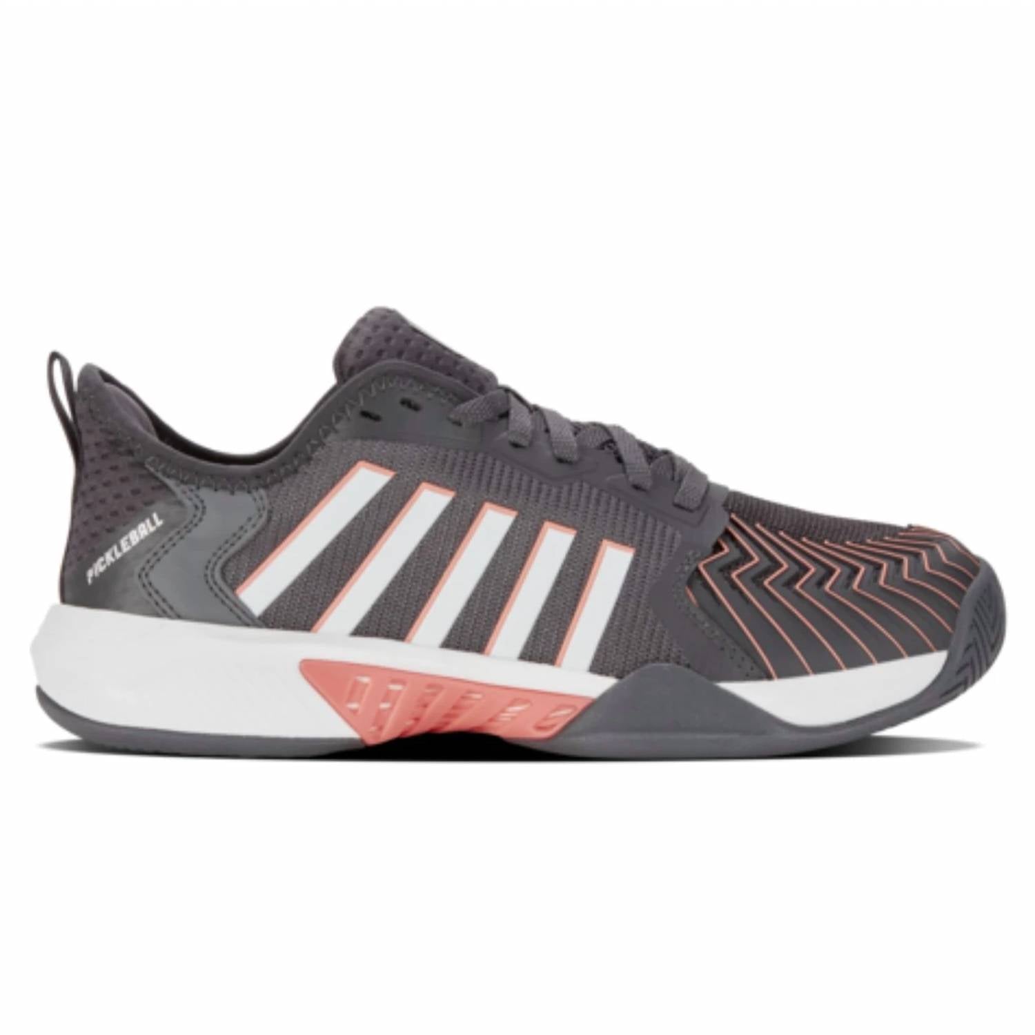 K-Swiss Women's Pickleball Supreme Shoes in asphalt white amber - women's shoe
