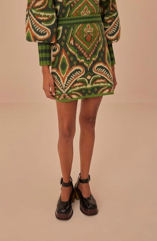 Farm Rio - Jacquard Knit Mini Skirt
