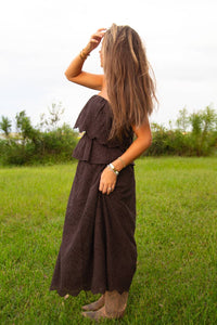 Sadie & Sage - Double Vision Eyelet Skirt