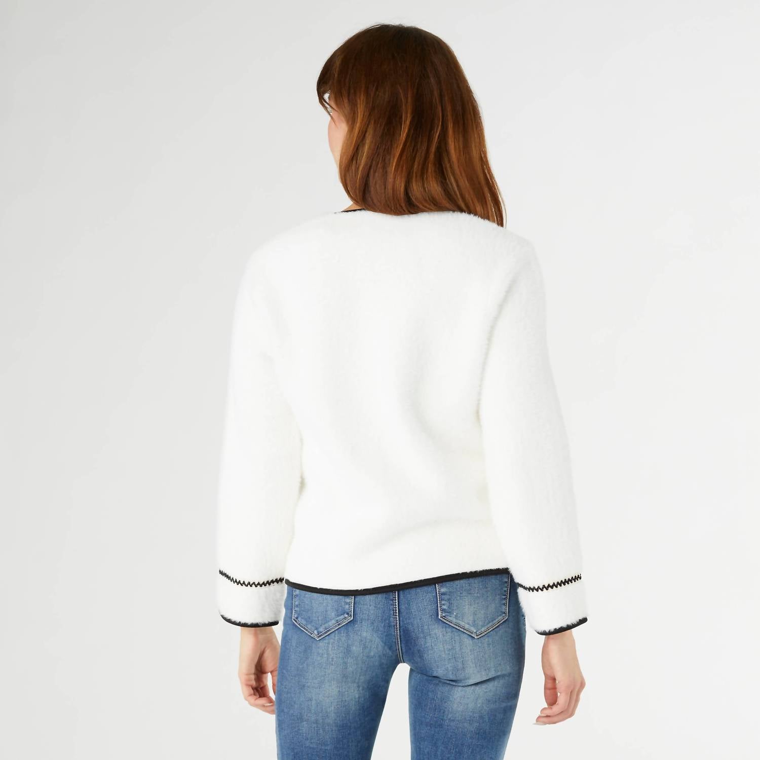 Coco + Carmen - Clarice Cardigan with Trim Detail