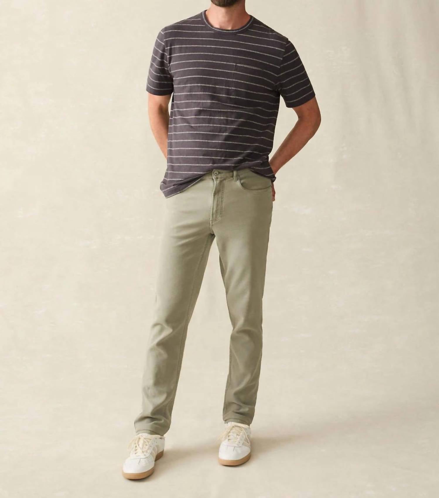Faherty - Stretch Terry 5-pocket Pant
