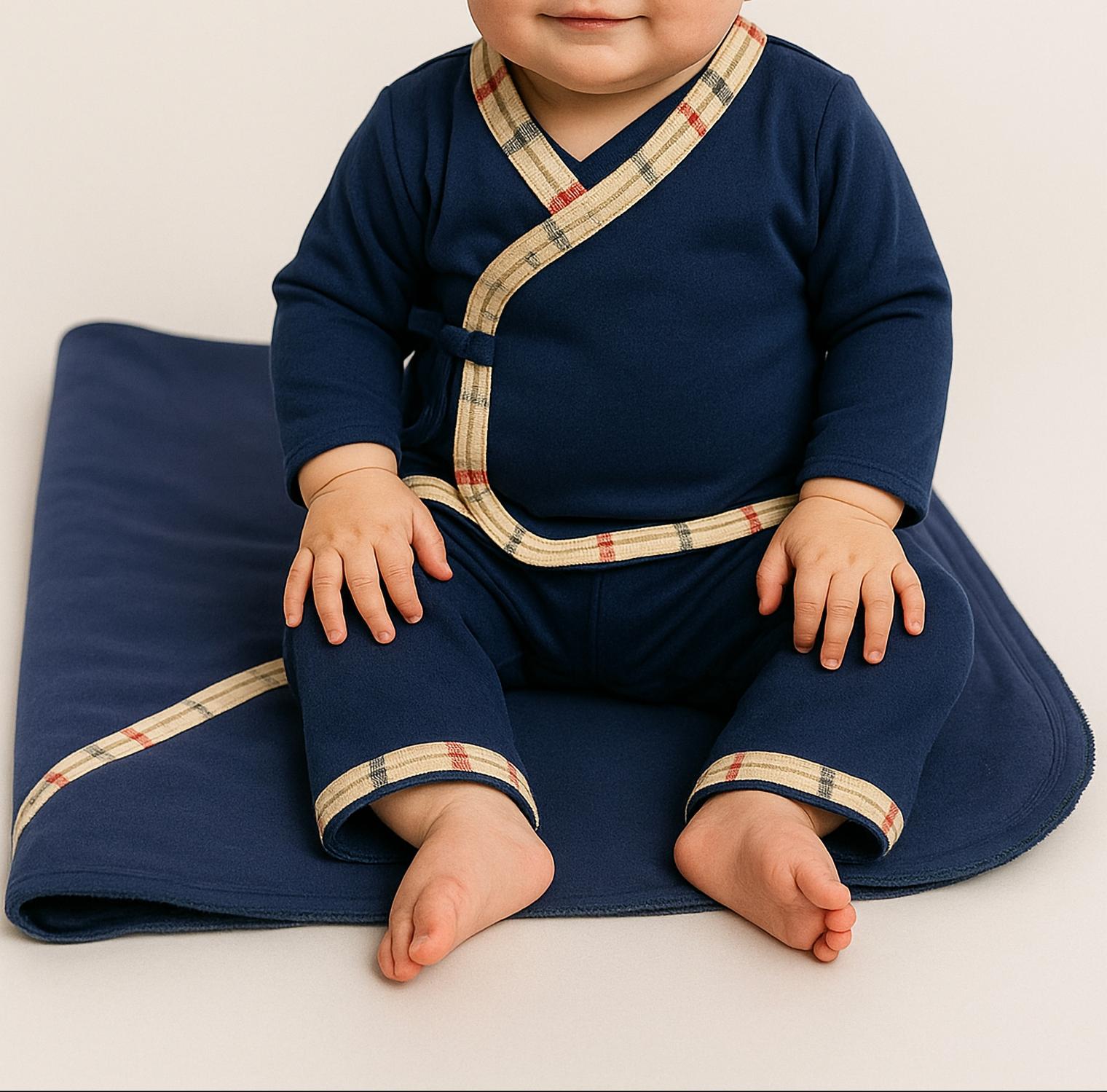 Sippy'S Babes - Baby Blanket With 80 Beige Trim