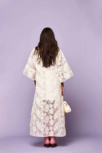 Tela - Palm Lady Lace Kaftan Maxi Dress