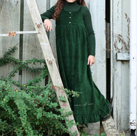 Ann Of Nan - Girls Velour Maxi Robe Dress