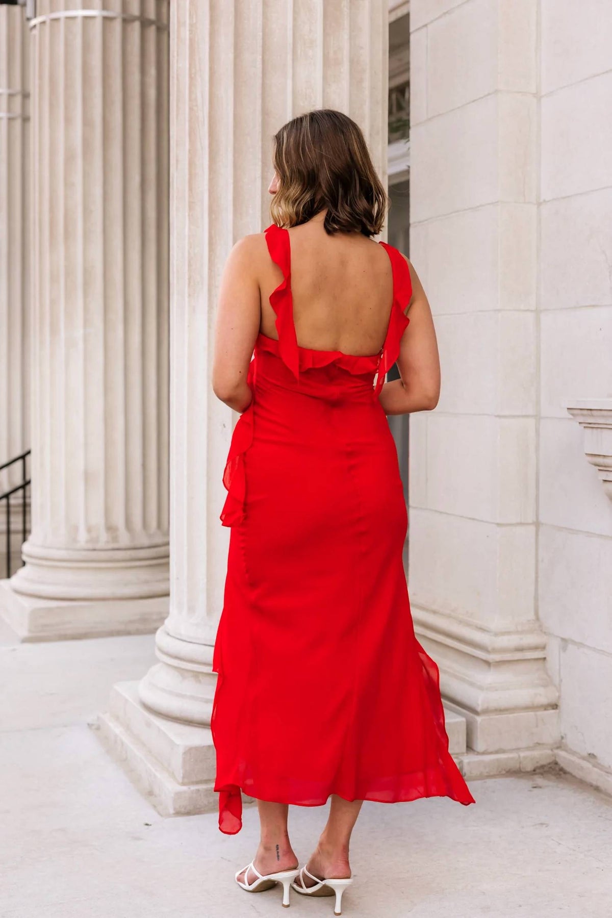 Dress Forum - Remi Ruffled Midi Dress