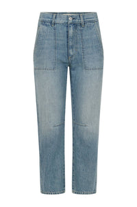 AMO Cate High Rise Cropped Jeans in pulse - women's jeans - view 5