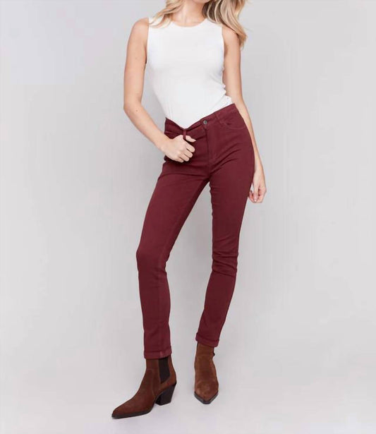 Charlie B - Mid-rise Cuff Hem Pant