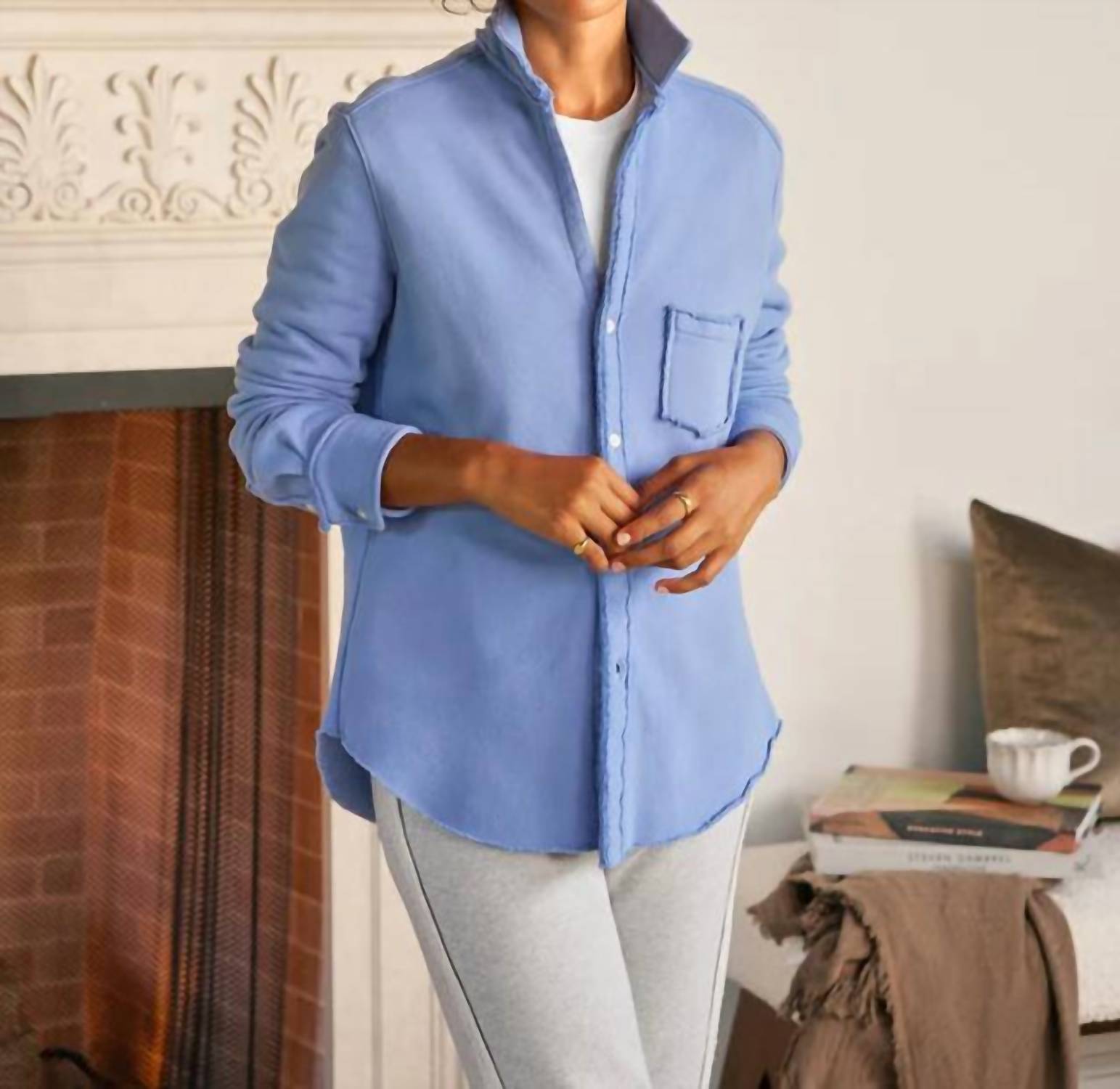 Frank & Eileen - Eileen Sweatshirt Button-up