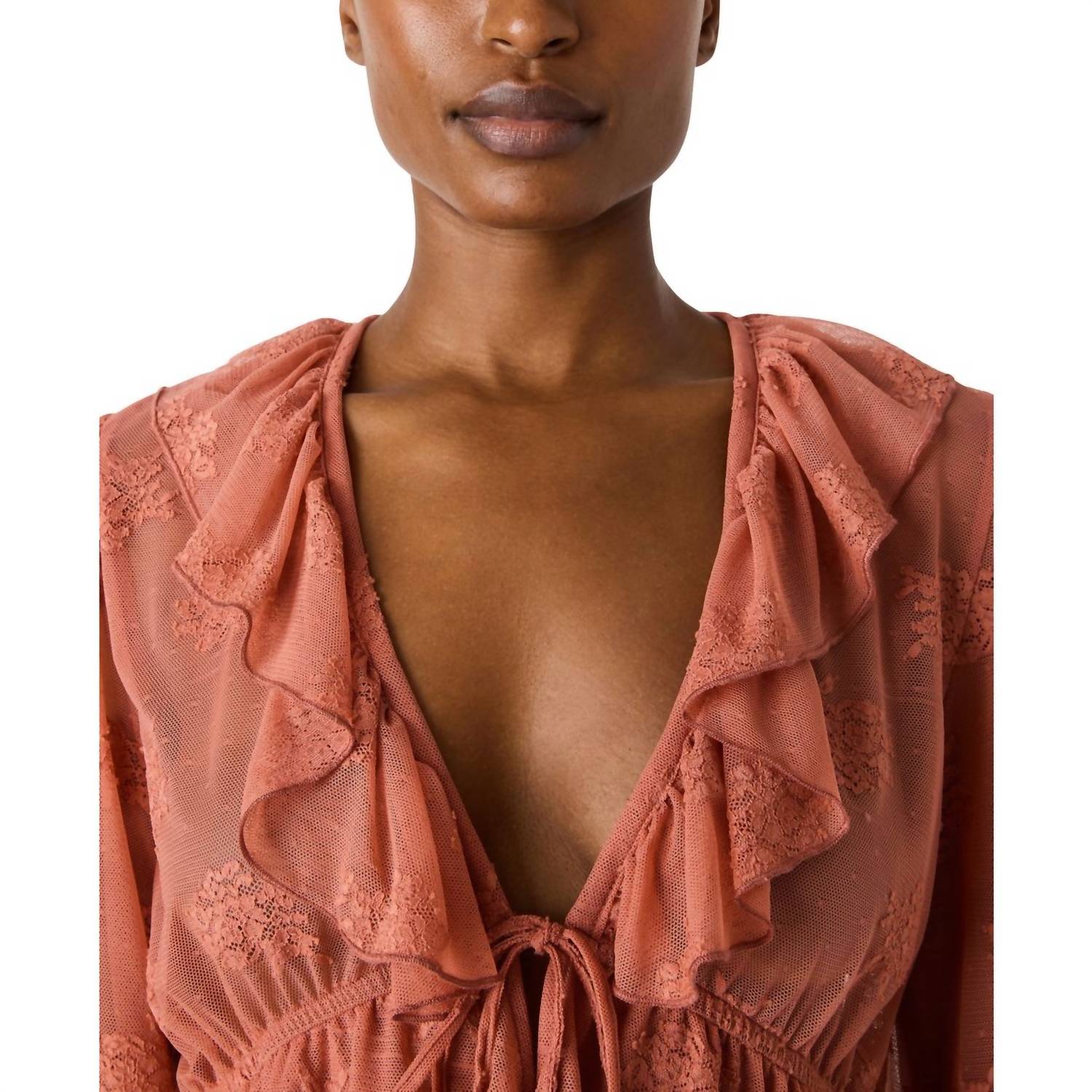 STEVE MADDEN Montana Knit Top in canyon rose - women's blouse - view 5