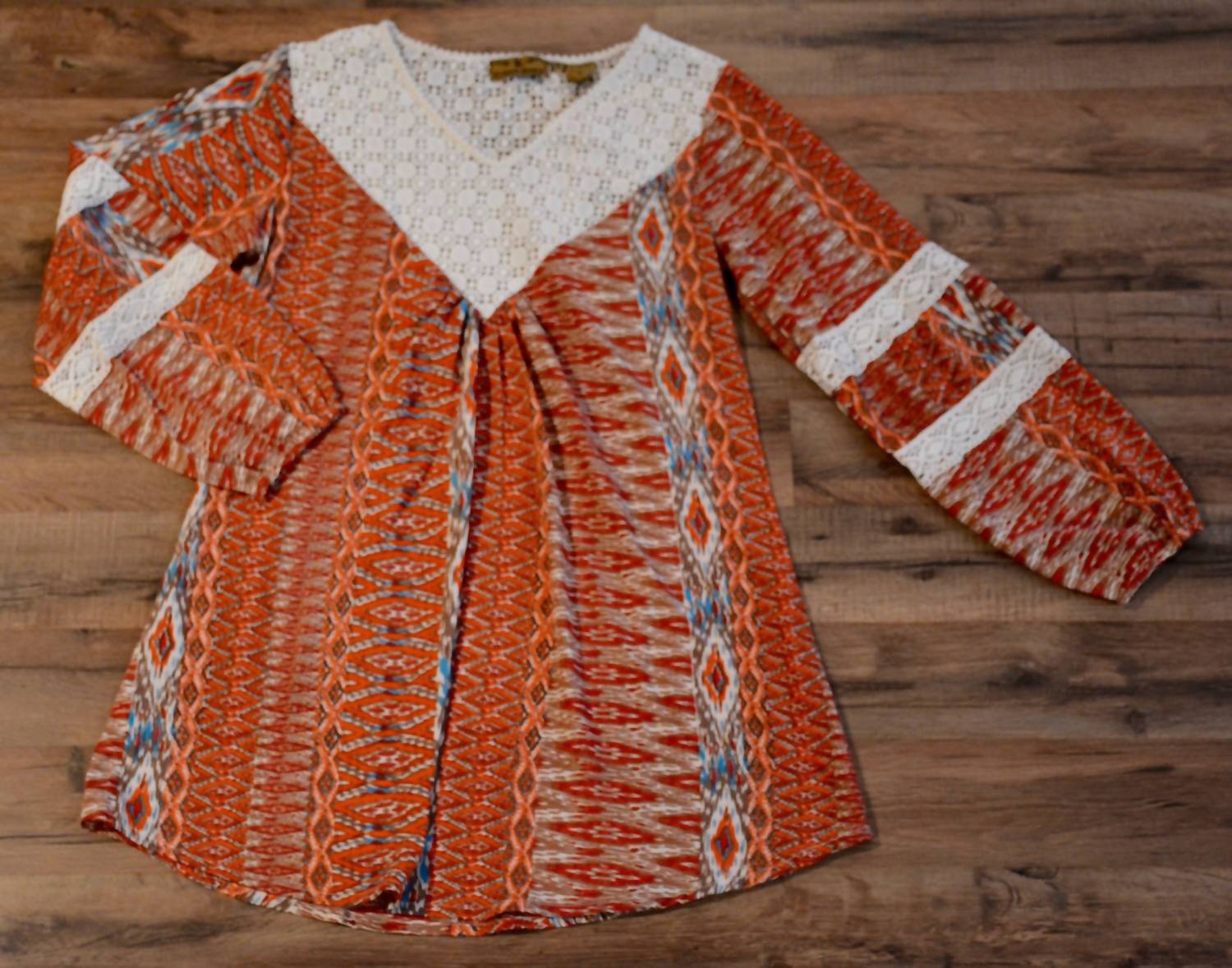 R Cinco Ranch Taos Tunic in multi - women's shirt - alternate view