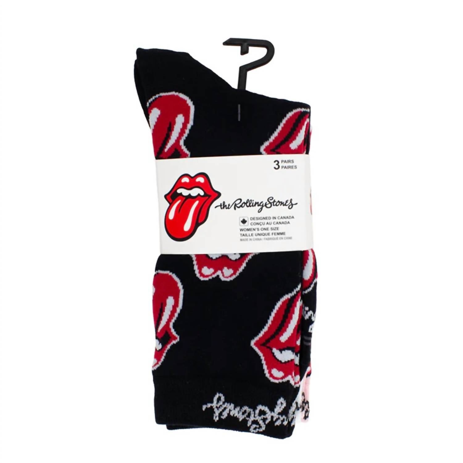 Perri’S Socks - Women's The Rolling Stones Assorted Crew Socks