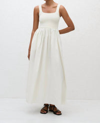 Matteau - Knit And Cotton Maxi Dress