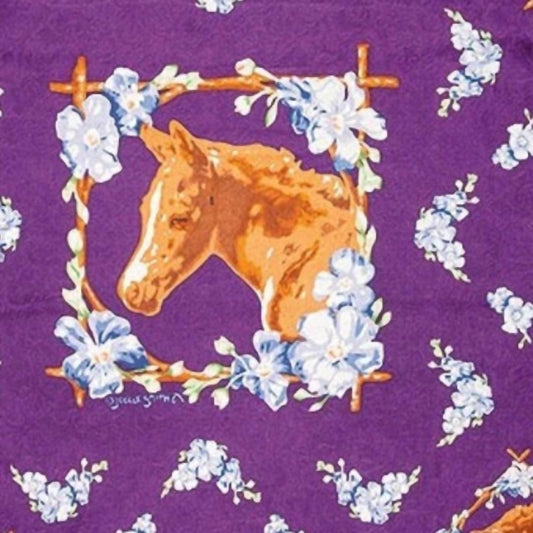 Wyoming Traders - Women's Wild Rag Filly Midnight Silk Scarf