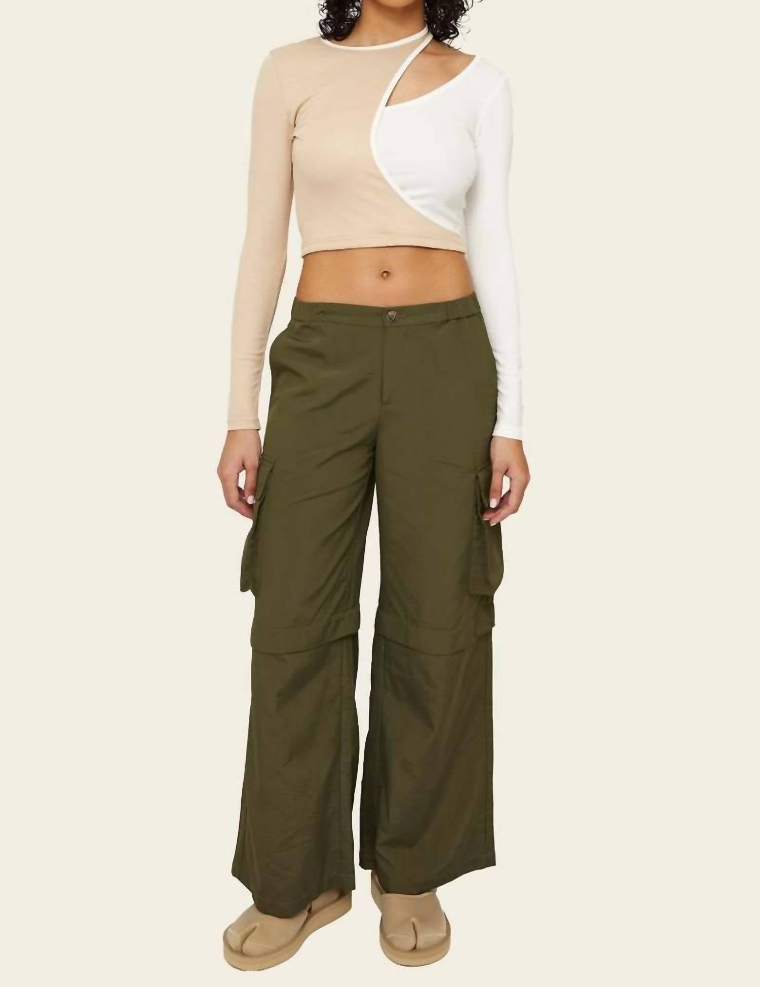 Find Me Now - Theo Wide Leg Cargo Pants