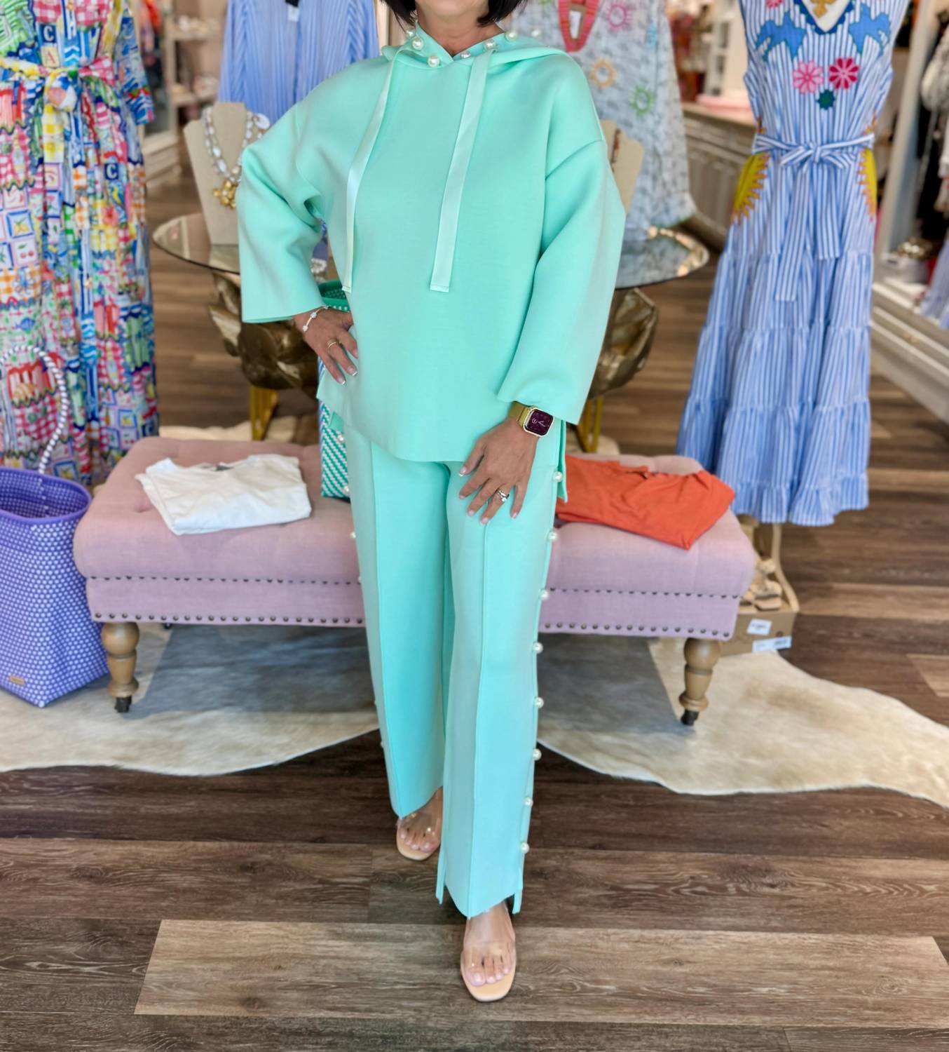Joh - Farrah French Scuba Pearl Pants