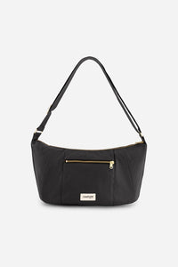 Rivedroite Paris Women's Charlot Mini Waxed Canvas Handbag in black - women's bag