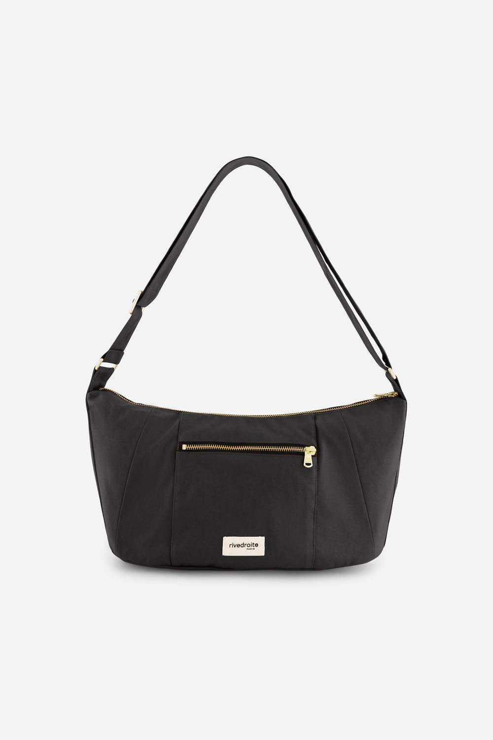 Rivedroite Paris Women's Charlot Mini Waxed Canvas Handbag in black - women's bag