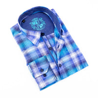 Eight X - Paisley Over Checkered Jacquard Shirts