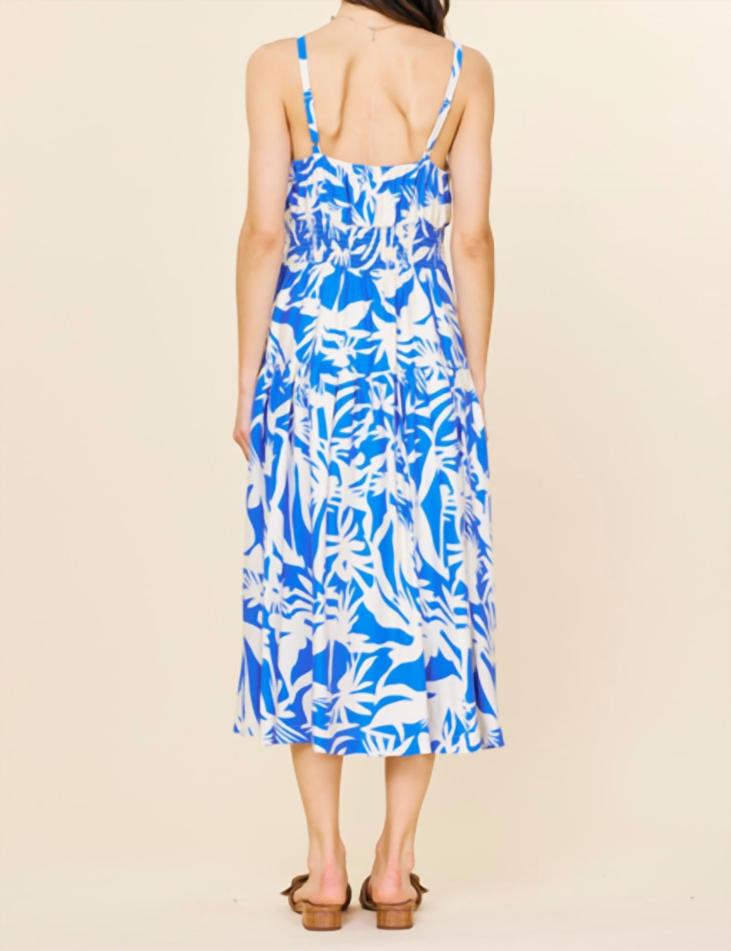 Skies Are Blue - Alma Floral Maxi Dress