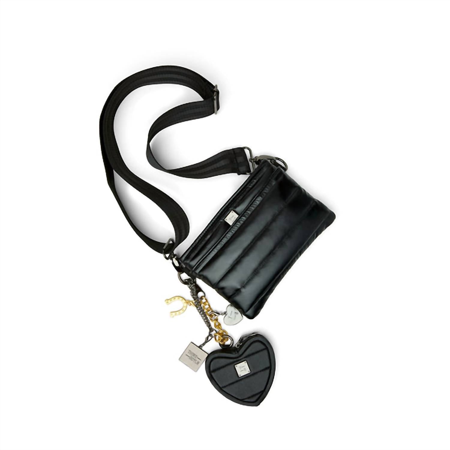 THINK ROYLN Women's Luxe Heart Pouch in black 1 - women's bag - view 5