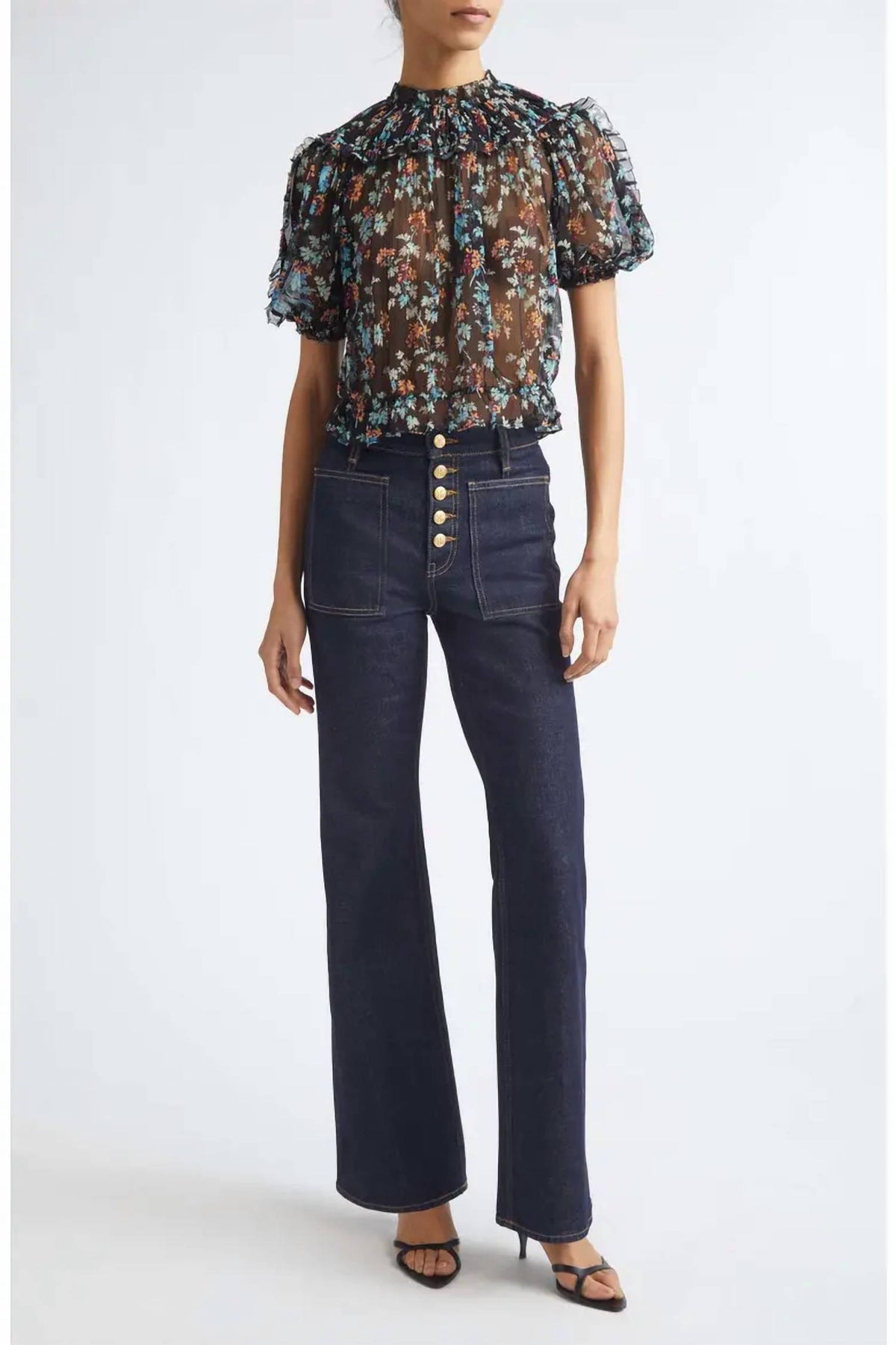 Ulla Johnson - Solenne Puff Sleeve Silk Top
