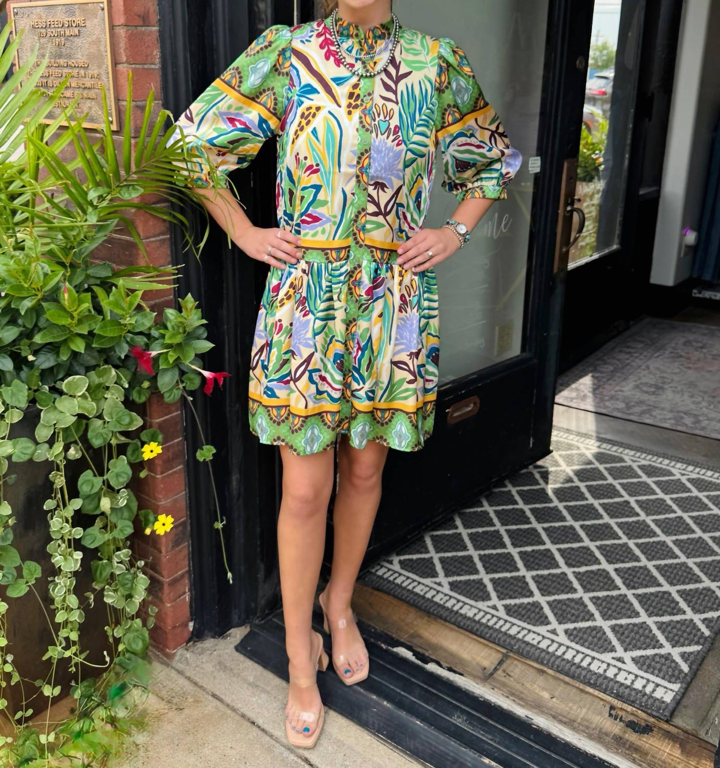 Jade - Tiered Shirt Dress