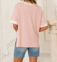 Sew In Love - Relaxed Fit Cuff Sleeve Top