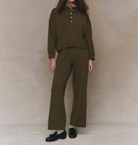 The Great. - Henley Long Sleeve Sweater