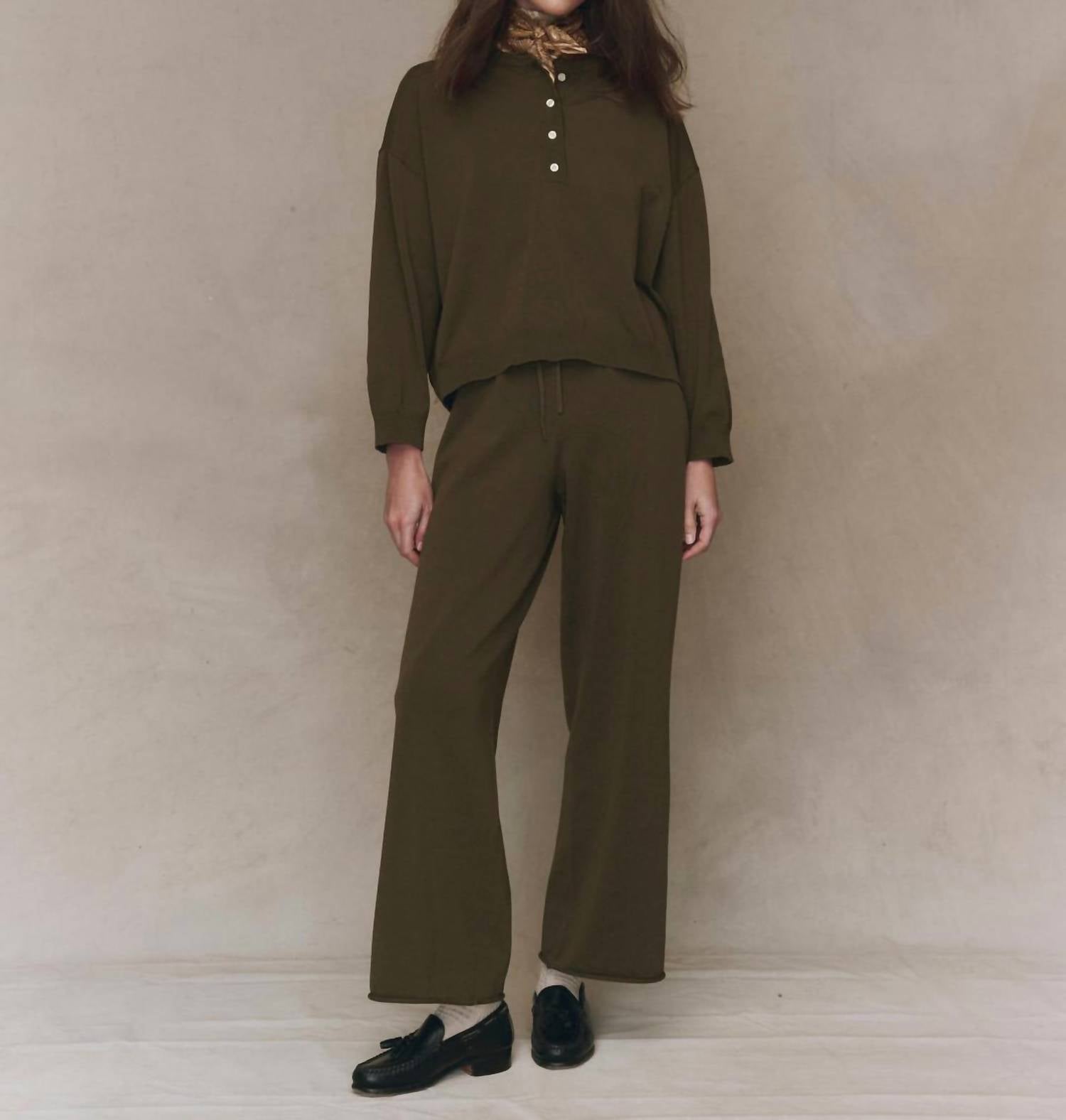 The Great. - Henley Long Sleeve Sweater