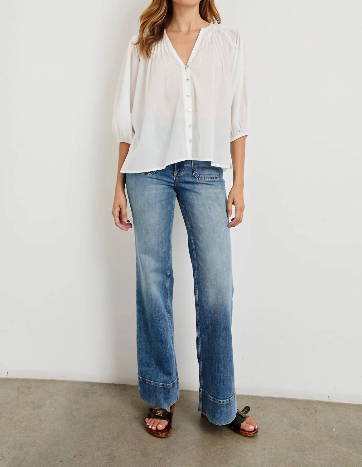 Rails - White Cassat Blouse