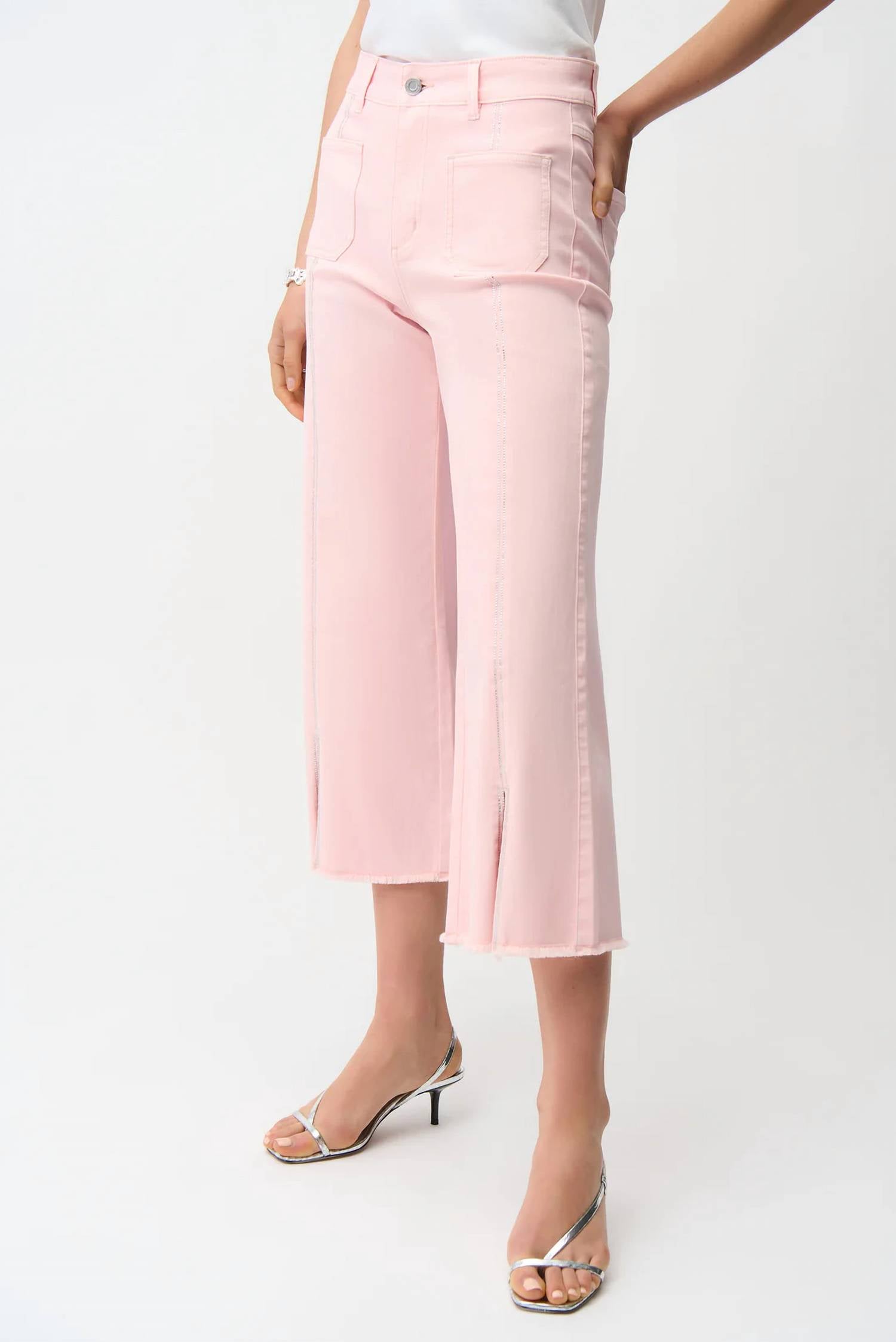 Joseph Ribkoff - Embellished Front Seam Jeans