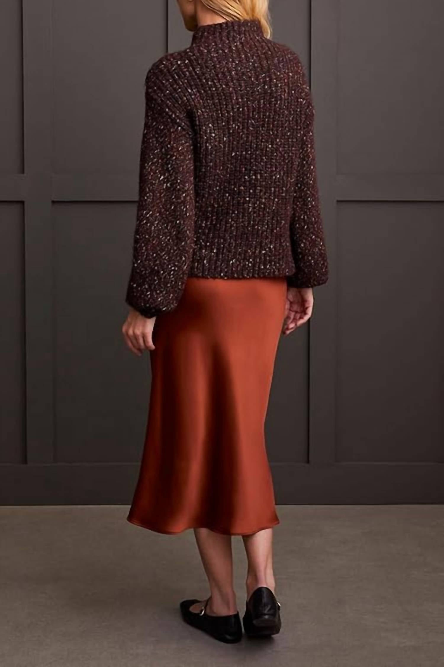 Tribal - Funnel Neck Oversize Sweater