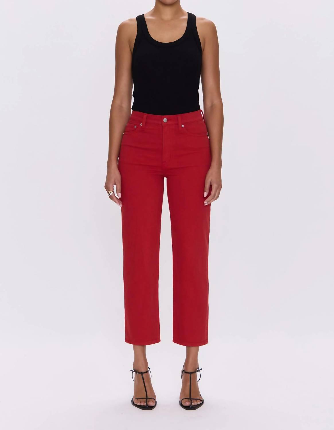 PISTOLA Charlie High Rise Straight Jeans in samba - women's jeans - view 4