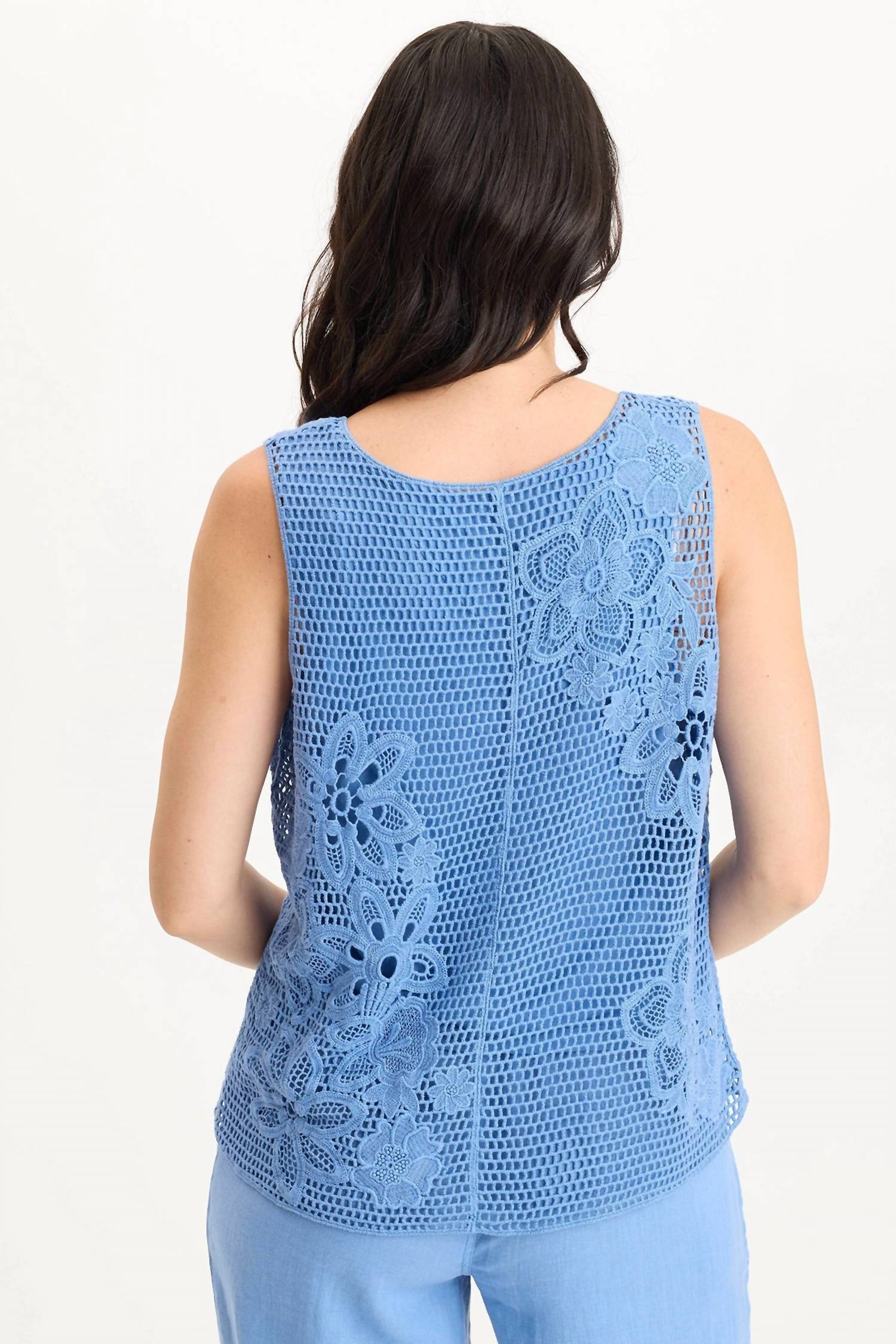 Xcvi - Chariss Crochet Tank