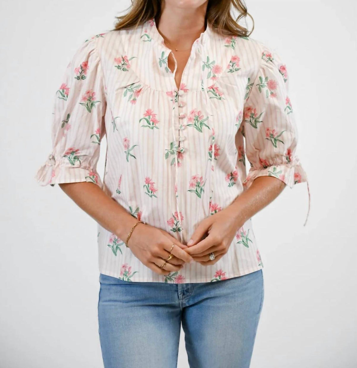 Victoria Dunn - Mia Button Front Blouse