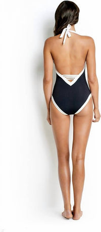 Seafolly - Block Party Deep V One Piece Swimsuit