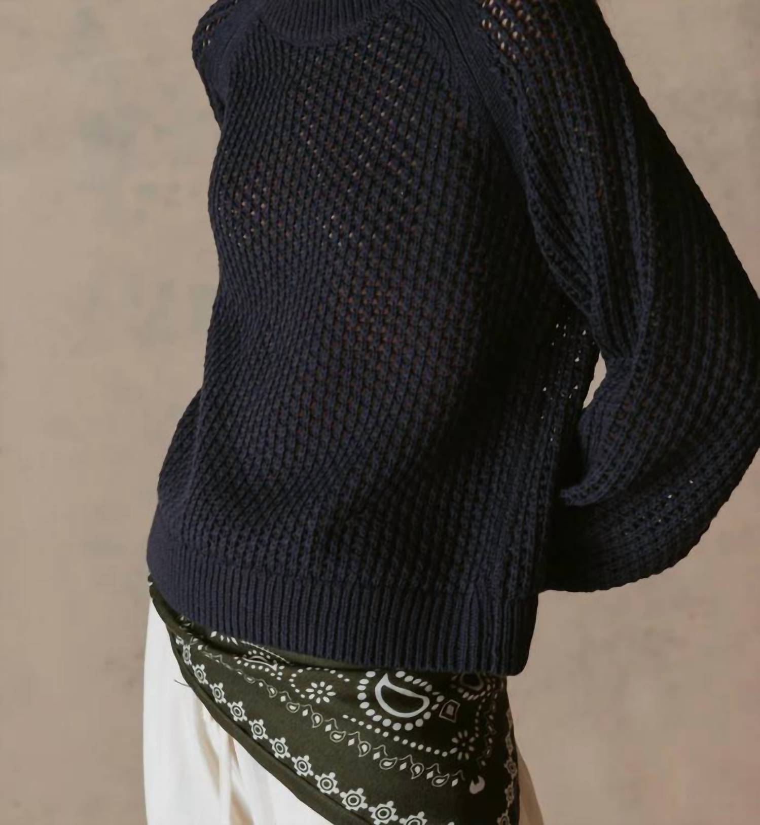 27 Miles Malibu Lanette Sweater in navy - women's sweater - view 4