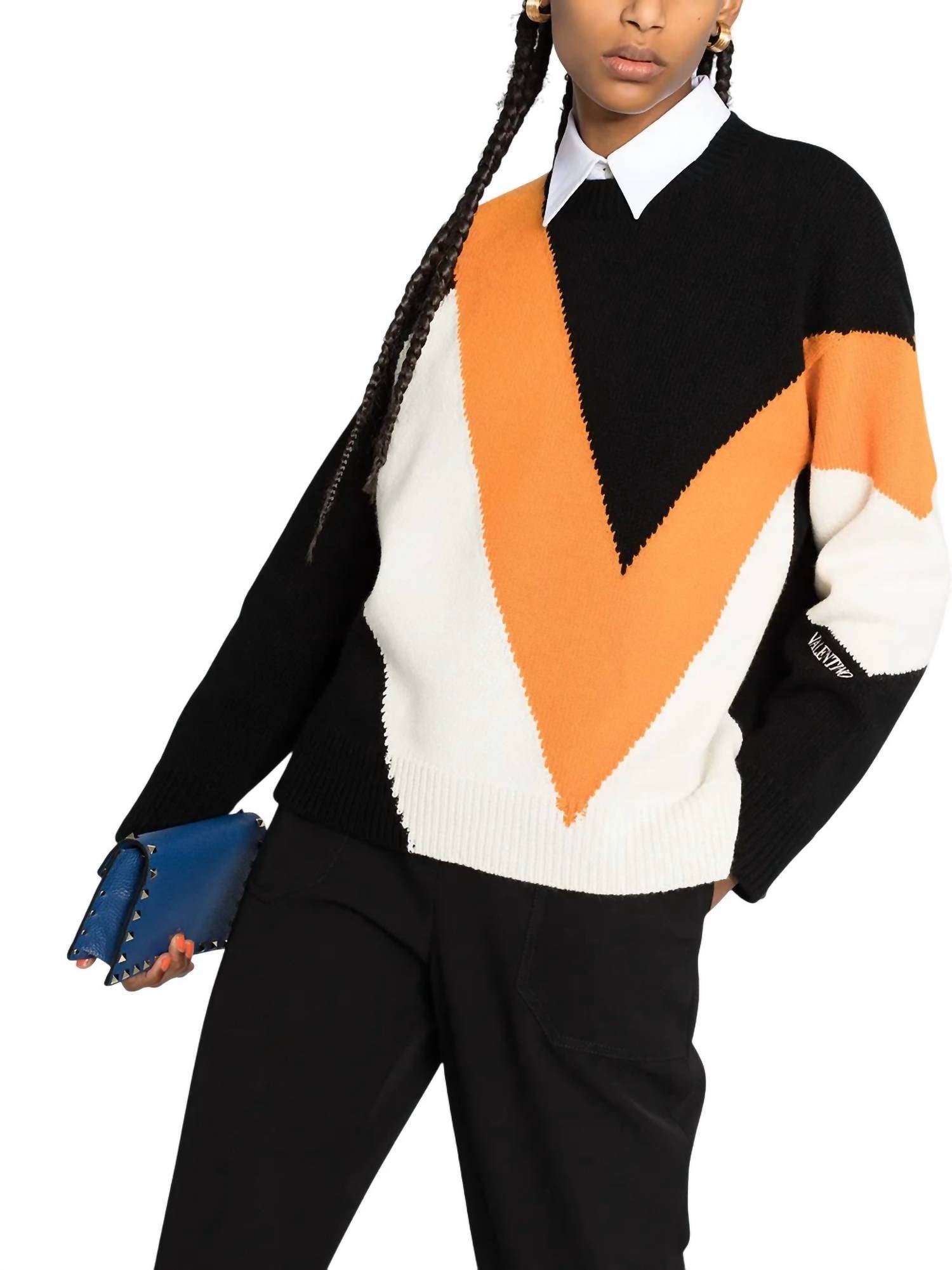 Valentino - Intarsia Knit Jumper
