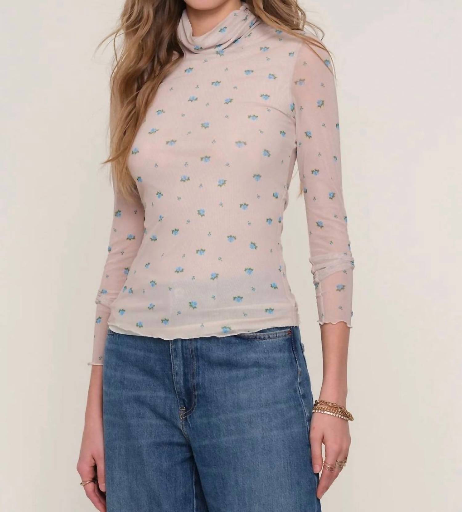 Heartloom - Gia Mesh Turtleneck Top